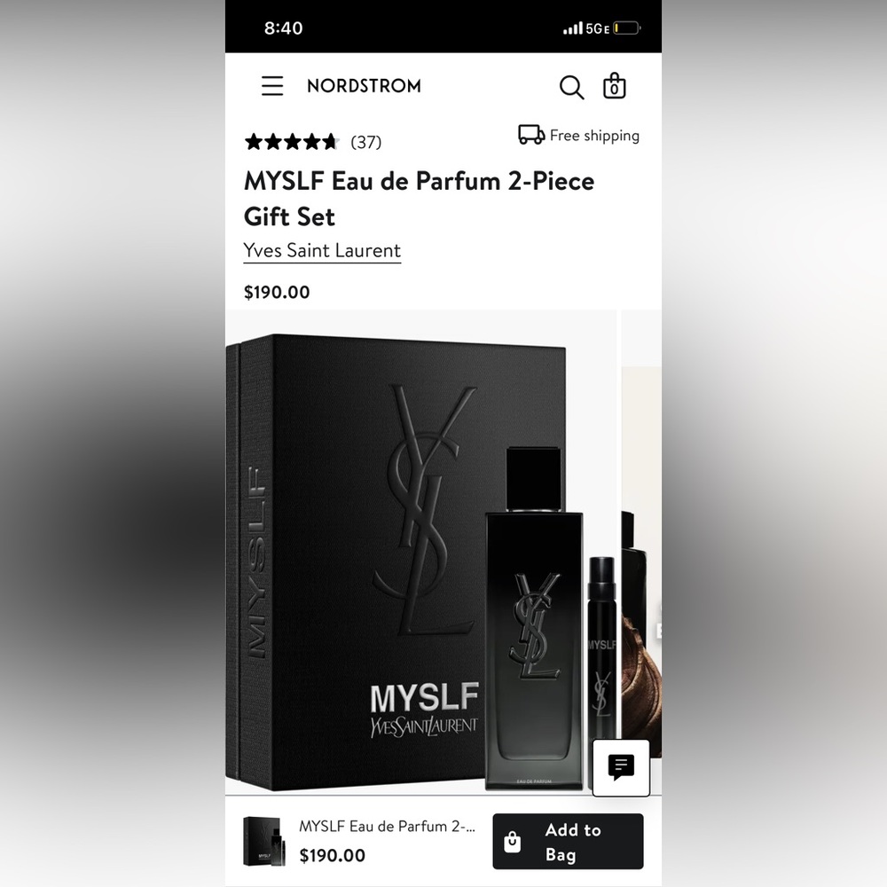 MYSEKF EAU DE PERFUME 2-PIECE GIFT SET BRAND NEW RETAIL $210